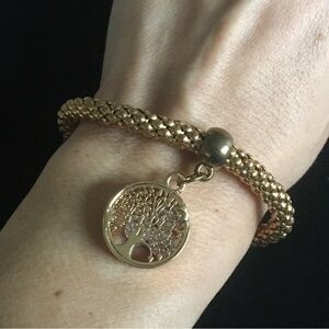 Tree of Life Golden Copper Tone Bracelet